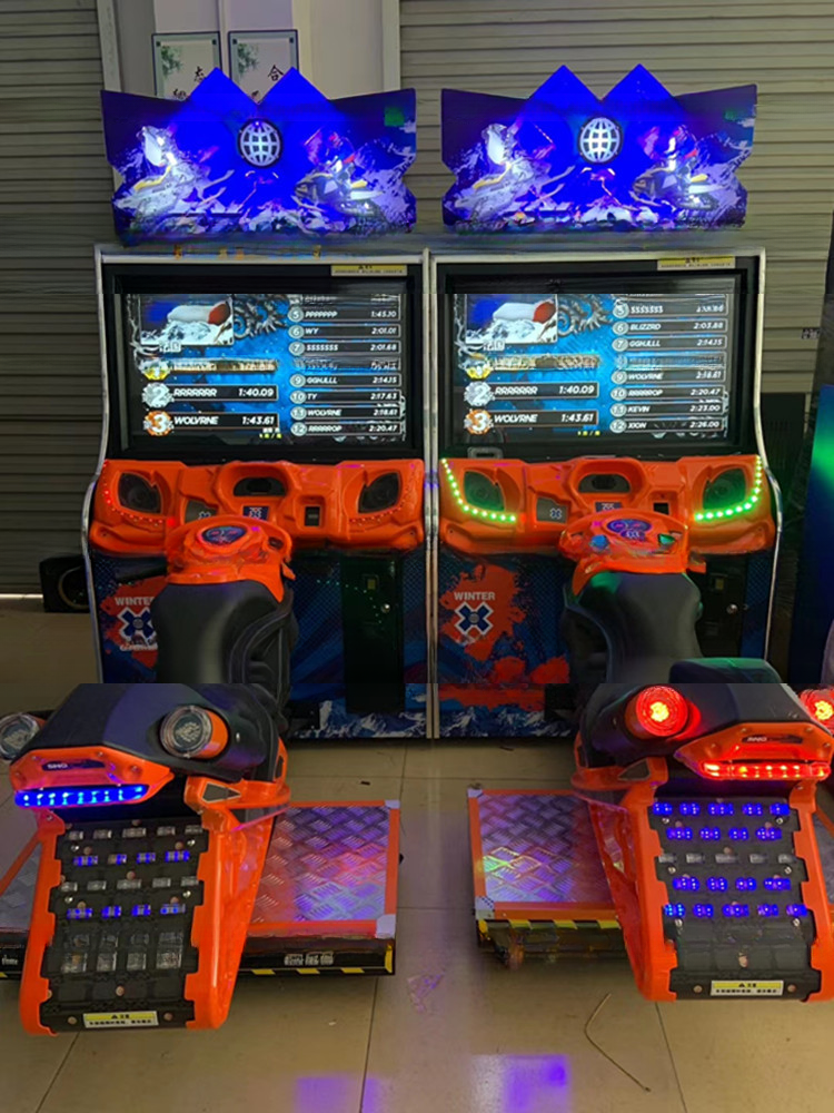 Coin Operated Snocross Arcade Game Dynamic Moto Driving Arcade Video Game Machine