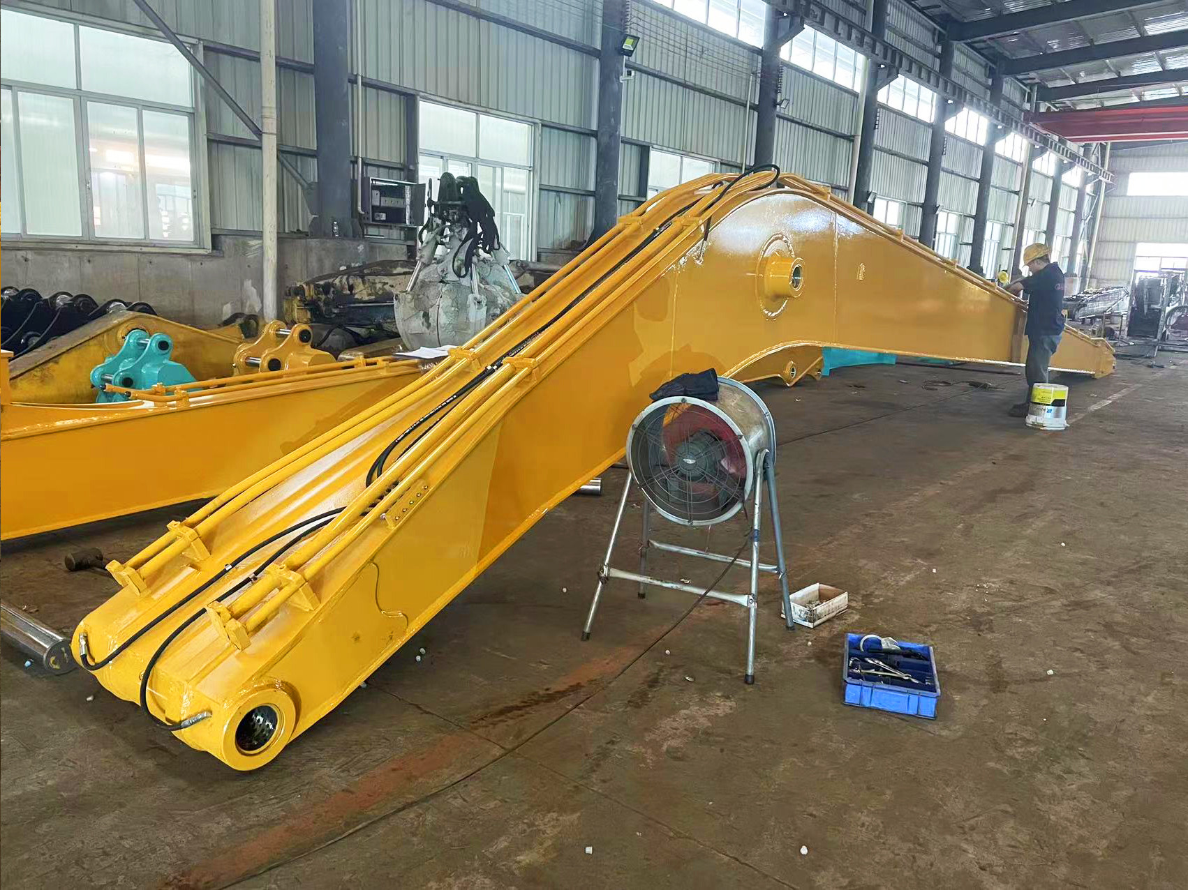 Practical Excavator Long Boom Arm Reach For PC200 CAT320 SK200