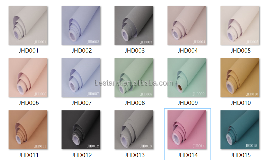Matt Finish Self-Adhesive PVC Wallpaper in Dark Black Color for Home Decoration Sound-Absorbing Function