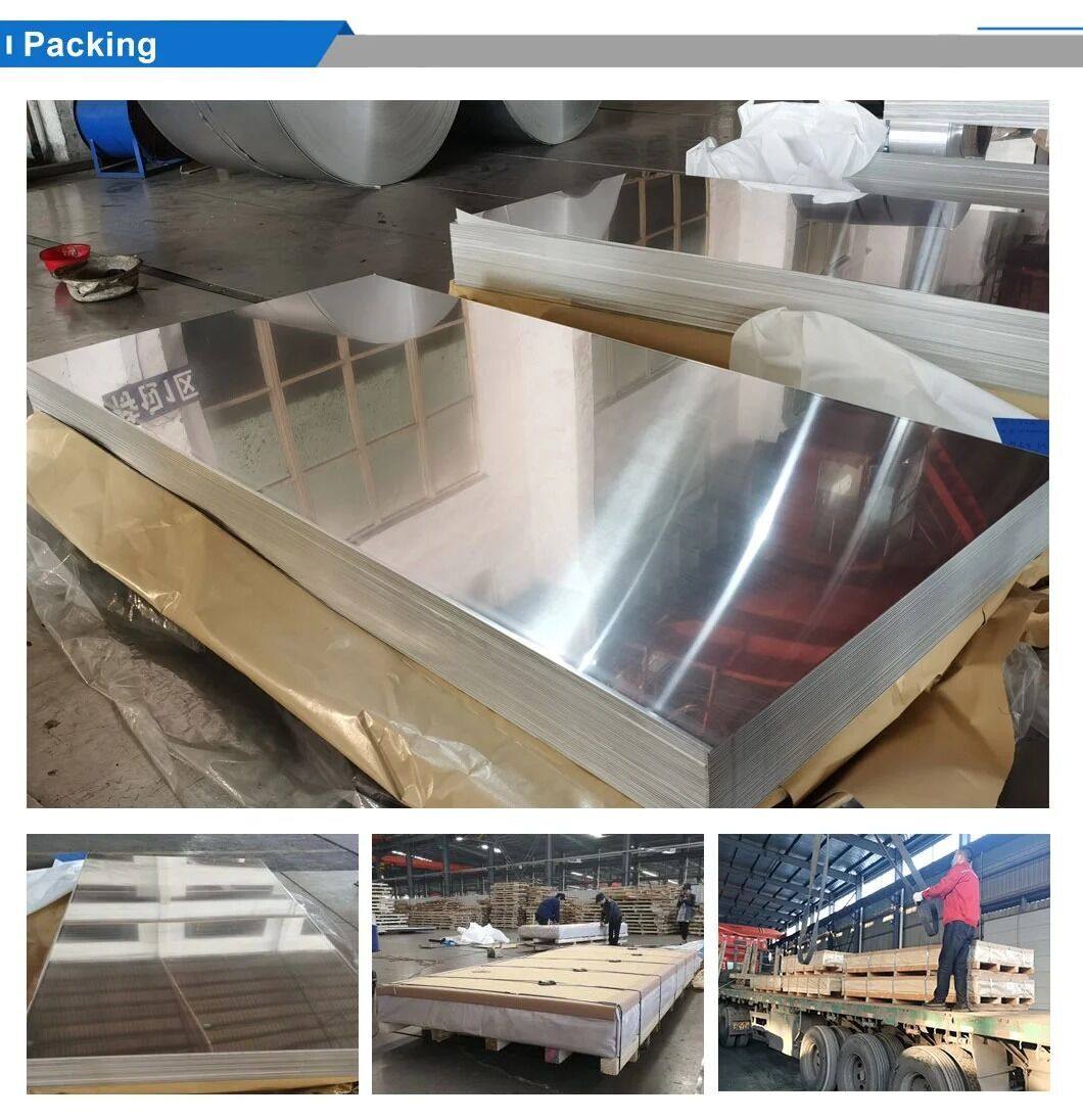 4 X 8 4 X 10 2 X2 Brushed Aluminium Sheet Plate 1060 1100 5052 5083 3003-H24 8mm Hairline