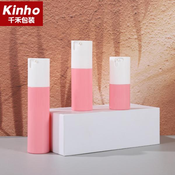 PP Cylindrical Vacuum Spray Bottle Twist Switch CRC Skincare Cream Serum 15-50ml