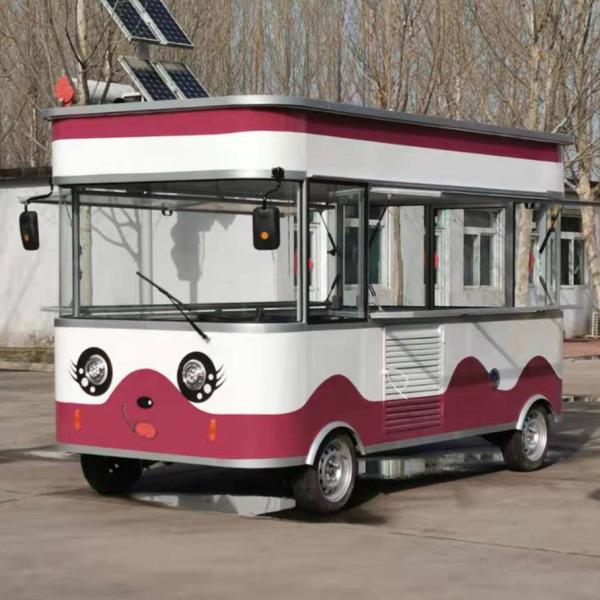 Multipurpose Electric Mobile Fast Food Snack Beverage Catering Van Truck Kiosk