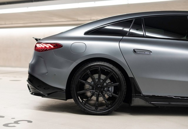 For Mercedes EQS Carbon Fiber Body Kit EQS Upgrade BS Style Carbon Fiber Front Lip Diffuser Spoiler Body Kit