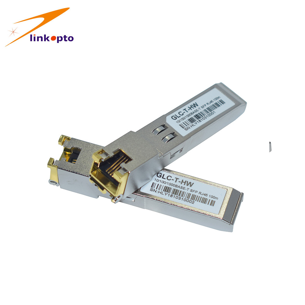 Copper 1Giga RJ45 SFP Module 1000Base - T Compatible With Alcatel Lucent