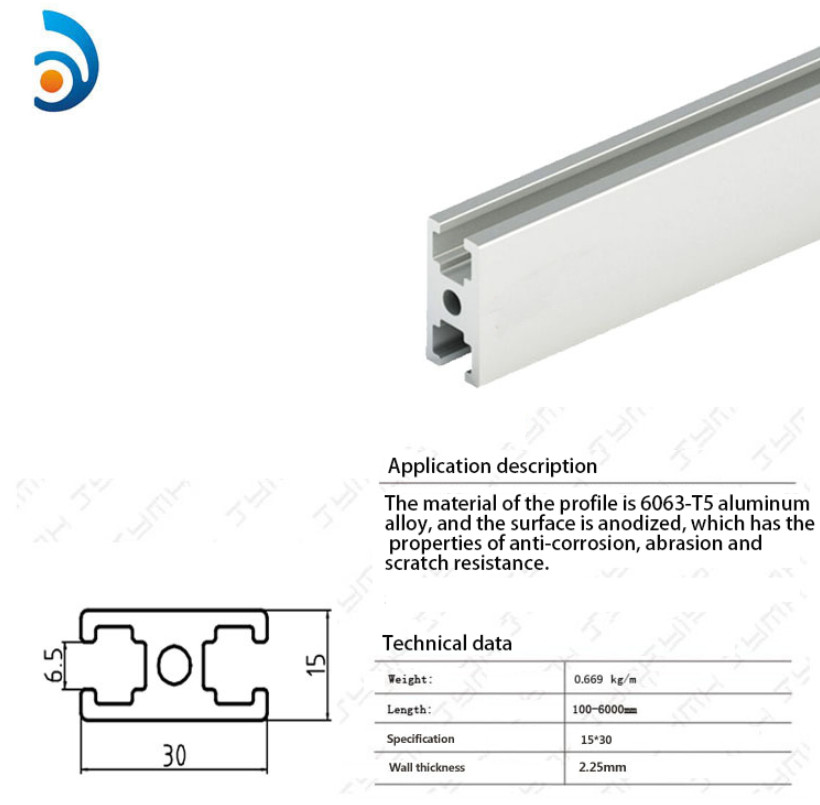 Sandblasting Industrial Aluminum Profile 0.7-10.0mm