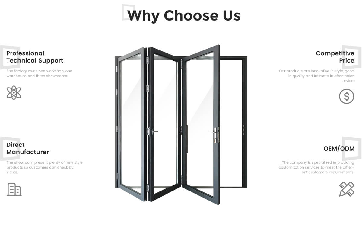 folding glass doors  