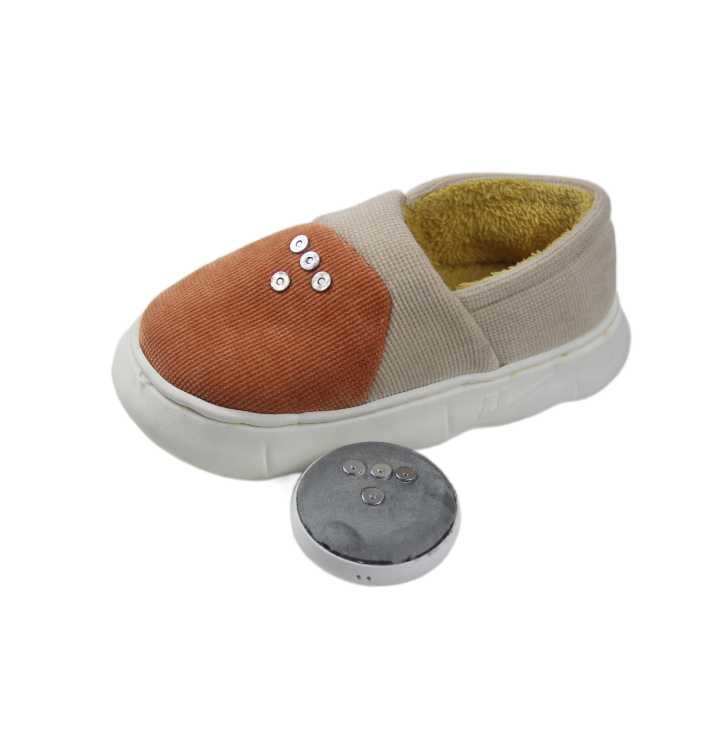 Best Usb Rechargeable Battery Heated Winter Graphene Far Infrial Electrically Heated Cotton Shoes For Women