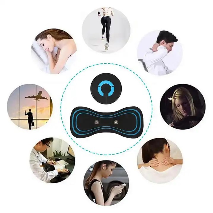 Mini Electric Pocket Neck Muscle Massager EMS Muscle Stimulator