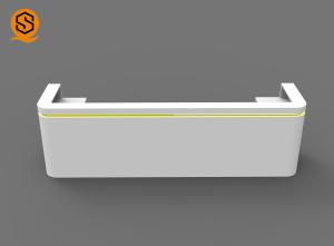  Modern 2 People Artificial Stone Reception Desk With Joint Invisible Manufactures