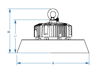 IP65 Industrial 100w,150w, 200w UFO led high bay light with reflactor