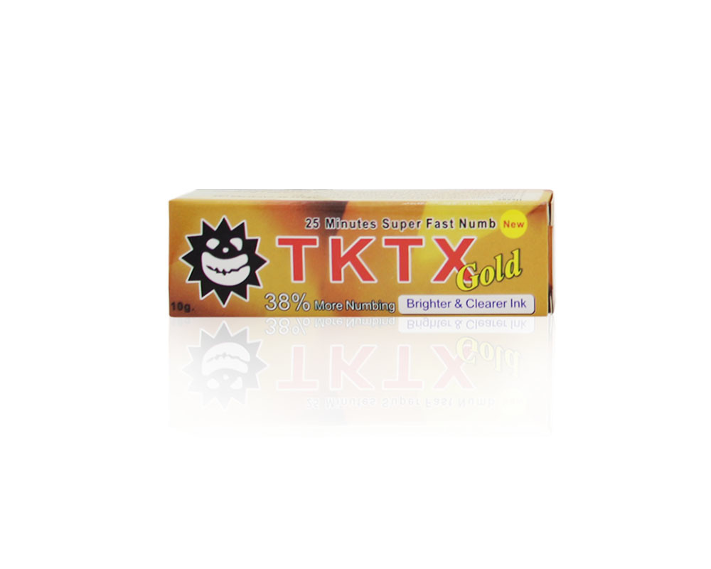 Tattoo Numbing Cream Permanent Makeup Stop Pain TKTX Tattoo Numbing Cream Gold 10g Lidocaine Microblading