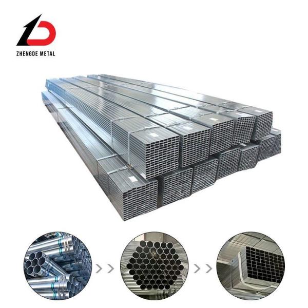 JIS Greenhouse Zinc Coated Gi Tube Square Galvanized Carbon Steel Pipe Iron