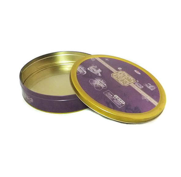 0.28mm Biscuit Tin Container 4 Colors Mooncake Tin Box