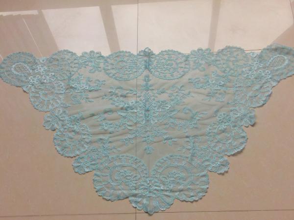 elegant embroidered Barcelona veil Authentic Spanish Medallion Mantillas with