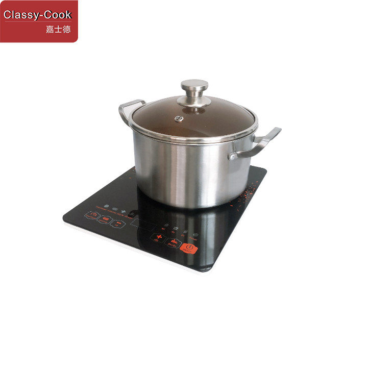 2200w Black Crystal Plate Single Induction Stove Top 380*295mm Size