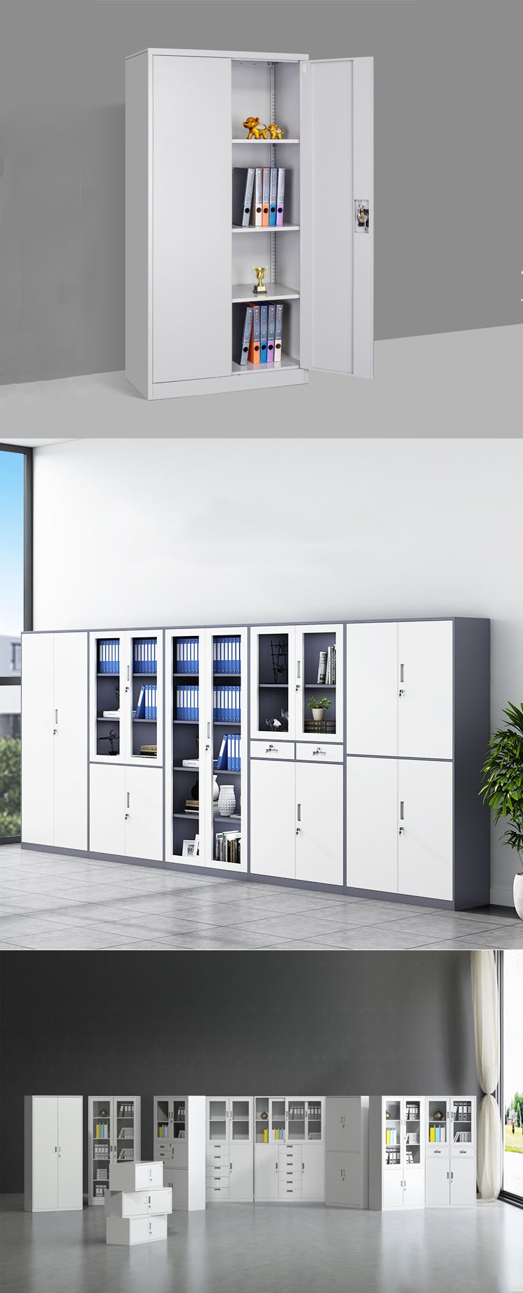 12mm Shelf Edge 400mm Depth Steel Filing Cabinet