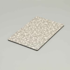 China 4mm Grey PVDF Coated Marble Aluminum Composite Panels A2 Fire Rated Marble ACP Sheets 2440mm With Scratch-resistant on sale