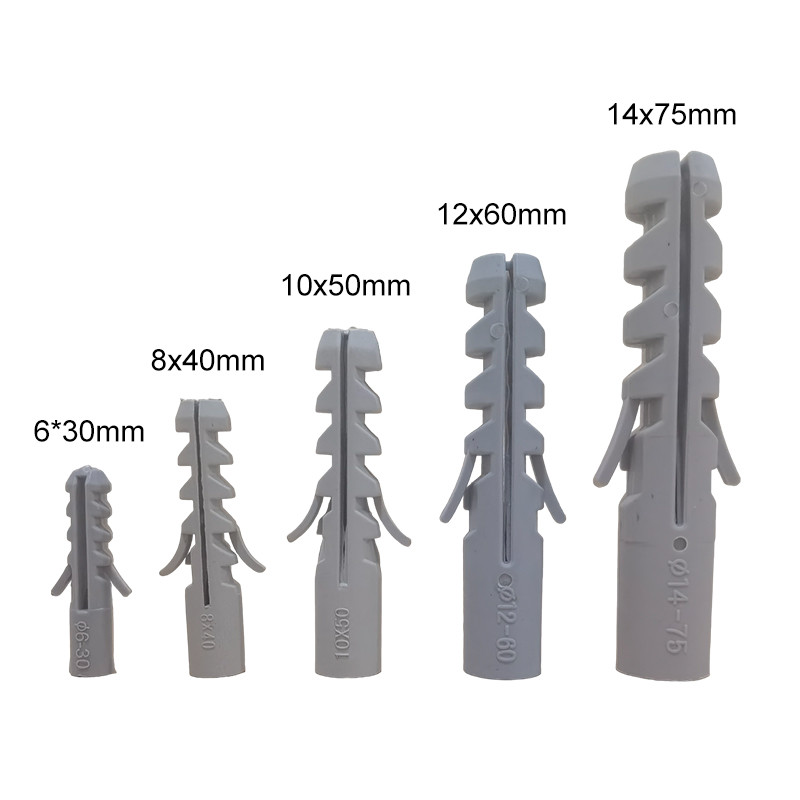 PE Screw Wall Plug 8*50 Plastic Expansion Anchor