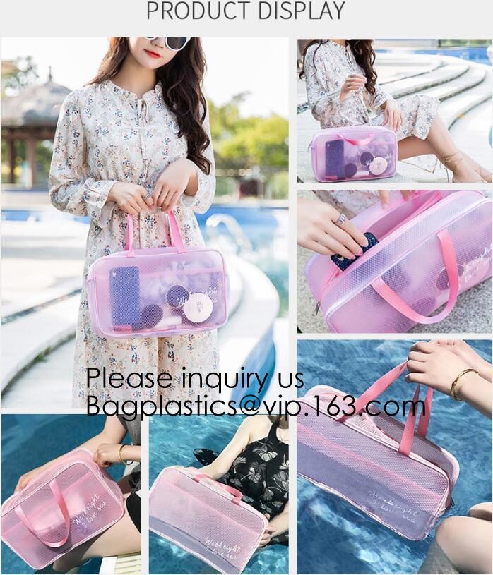 Promotion Travel PVC Cosmetic Pouch,PVC Makeup Bag Pouches Tote Clear Transparent Cosmetic Travel Bag For Sale