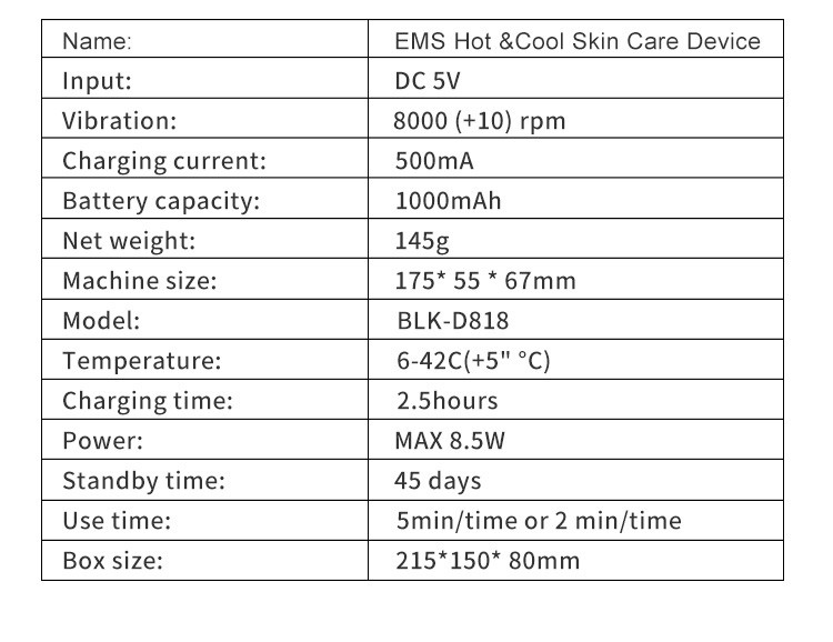 Galvanic Massage 2 In 1 EMS Facial Machine For Home Use