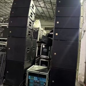 Professional Line Array Speaker Omnidirectional Space Efficiency Line Array