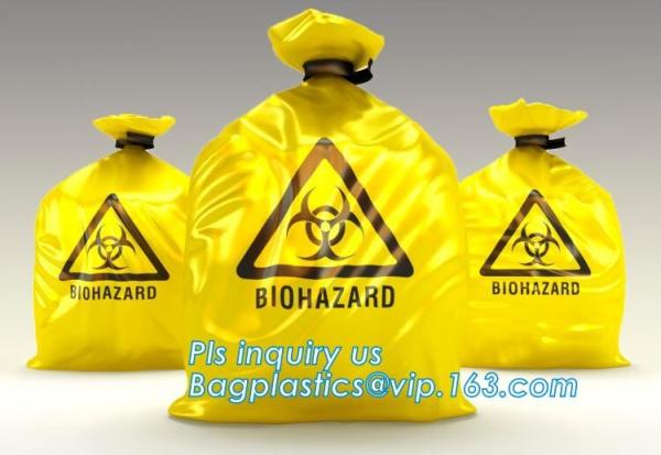 Color Custom Super Large Biohazard Waste Bag, Biohazard Collection Bags/Custom