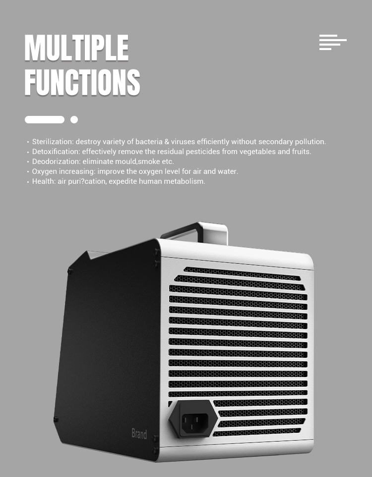40000 mg/h Ozone Generator Machine Ionizer O3 Air Purifiers For Home Smoke Remover