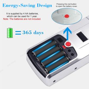 Fingerprint Password Invisible Door Lock With Remote Control Dual System