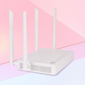 4GE 2 POTS WIFi Plastic GPON ONT Dual Band Realtek Chip FTTH