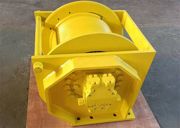 8-48mm Rope Diameter Hydraulic Crane Winch 500mm-3000mm Drum Diameter
