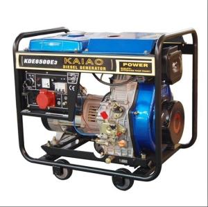  5KVA 3 Phase Portable Small Diesel Generators Set 760 X 515 X 710 mm KDE6500E3 Manufactures