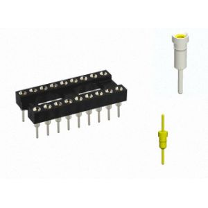 Double Row Integrated Circuit Socket 2.54mm Pitch 2XXP Pin In 1.27Mm