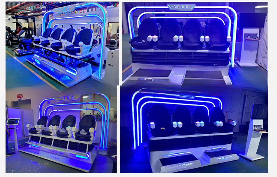 2022 Hot sale vr simulator 9d 4 seats virtual reality cinema for VR theme park