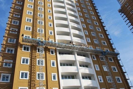 Mast Suspended Access Platform Climbing Aerial Work With Single Cage Or Double Cage
