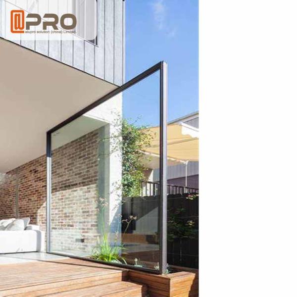 Transparent Glass Aluminum Pivot Doors For Residential Air Tightness Pivot front