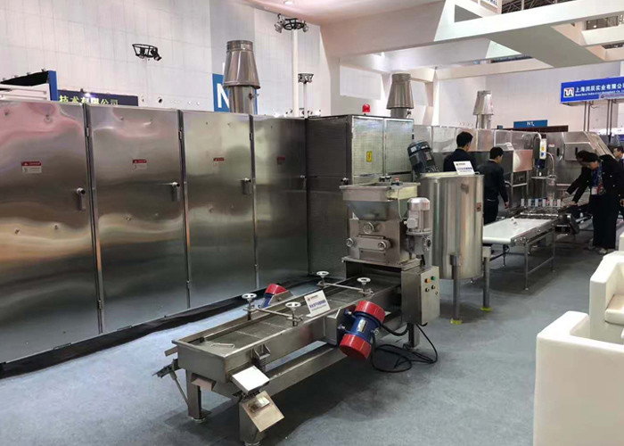 Stainless Steel Rolled Sugar Cone Machine 33 Baking Plates 5m Long