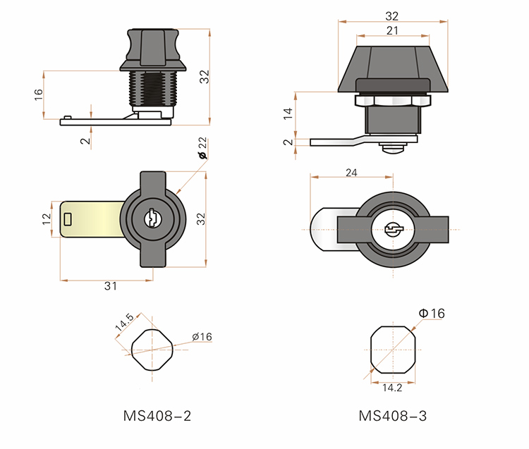 Anti Corrosion Cam Locks For Cabinets Easy Installation Long Using Life