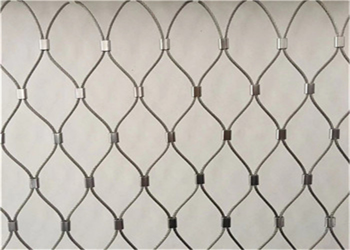 Flexible Potato Grapes Stainless Steel Ferrule Rope Mesh Netting 1.5mm