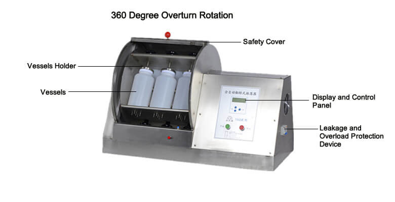 YLK New Technology 8 Positions Rotary Automatic Shaker For TCLP
