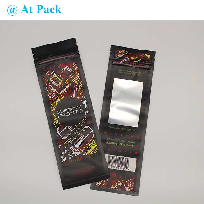 Aluminum Foil Self Sealing Translucent Cigar Packaging Bag