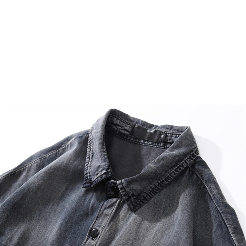 Oversized Mens Denim Jackets OEM Full Sleeves Tie Dye Denim Jacket Jeans