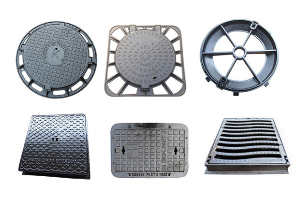 Road / Hard Shoulders Ductile Iron Manhole Cover , E600 D400 Manhole Cover
