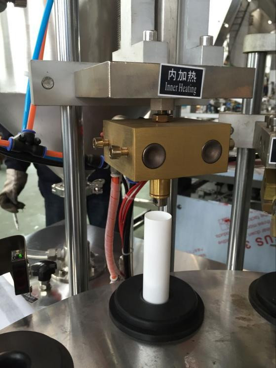 Hot sale high viscosity paste aluminum tube glue filling and sealing machine