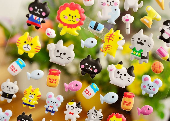 Adhesive 3d Puffy Stickers , Eco Friendly 3d Foam Stickers 15 * 10 Cm