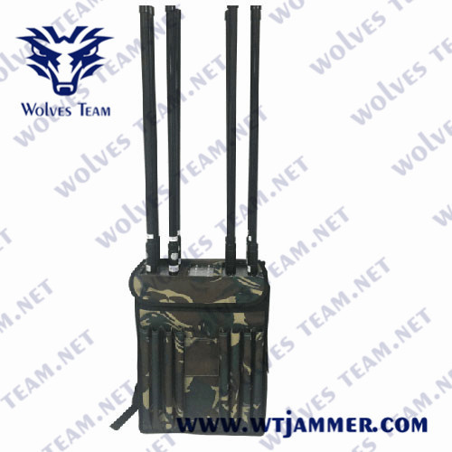 5 Channels 90W GPS WIFI5.8G Backpack Signal Jammer