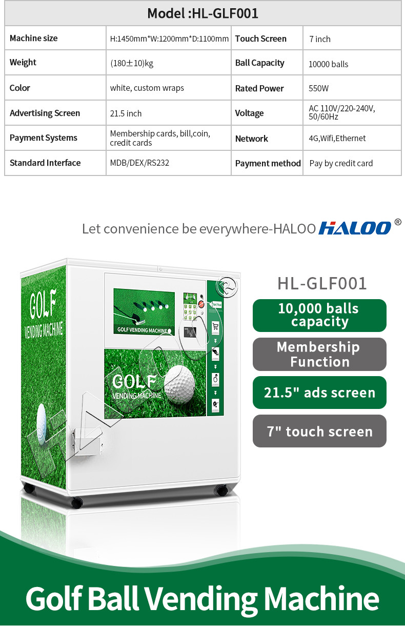 10000pcs Big Capacity Golf Ball Vending Machine For Golf Ball Club OEM