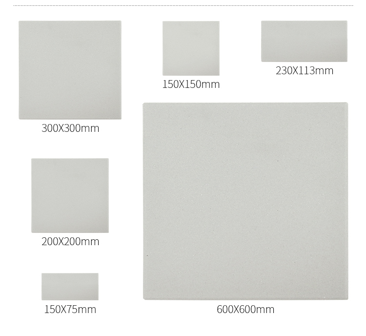 Henan Refractory Bricks 300*300mm Acid Resistant Brick for Food Processing and Dairy Plants