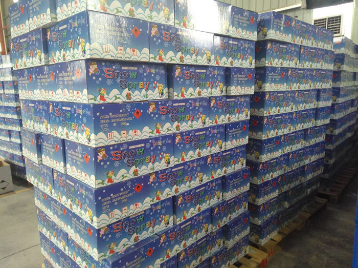 Colorful Foam Snow Aluminium Spray Can Bottles 250ml Dia 45mm For Festival Decoration