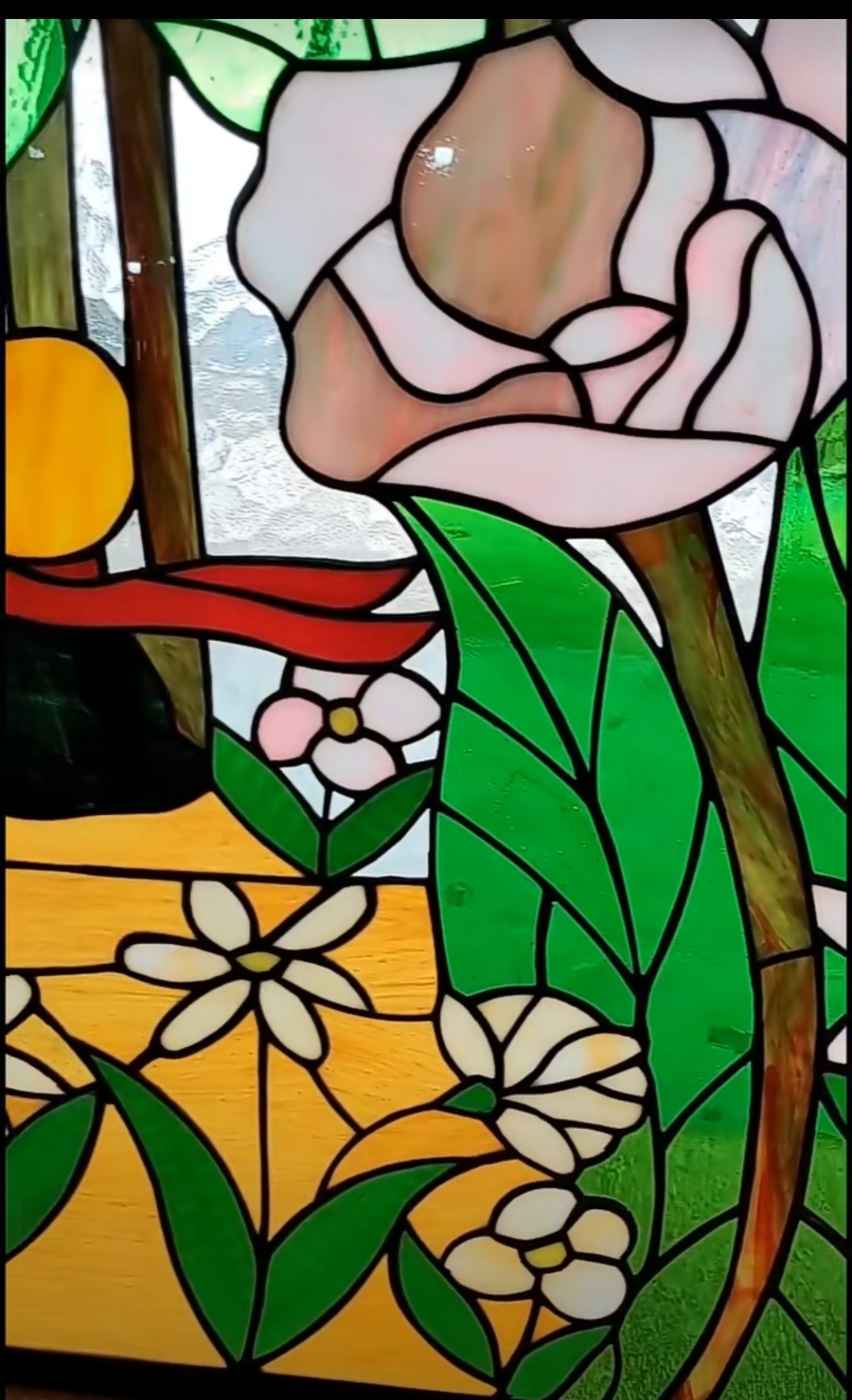 Stained Glass Window Panel Colorful Decorative Glass OEM ODM For Building Wall Roof Church And Door