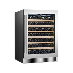 LD-60D R600a 150L Double Zone Wine Display Fridge For Wine Storage